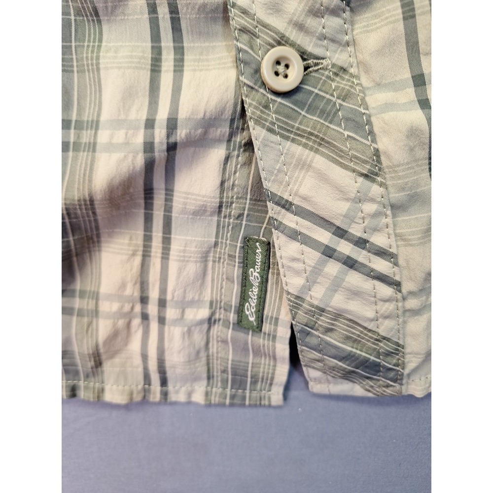 Eddie Bauer Travex Men's Short Sleeve Plaid XLT TXL Hiking Outdoor Camping - Picture 7 of 10